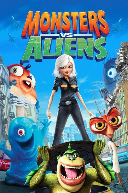 Monsters vs Aliens постер