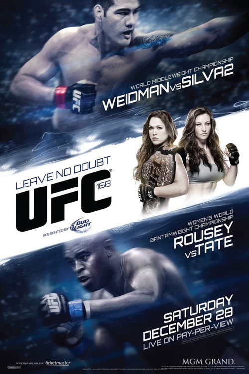 UFC 168: Weidman vs. Silva 2 постер