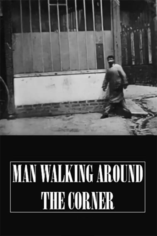 Man Walking Around a Corner постер