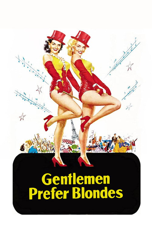 Gentlemen Prefer Blondes постер