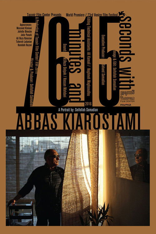 76 Minutes and 15 seconds with Abbas Kiarostami постер