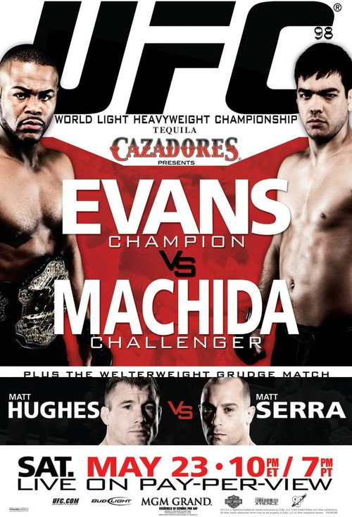 UFC 98: Evans vs. Machida постер