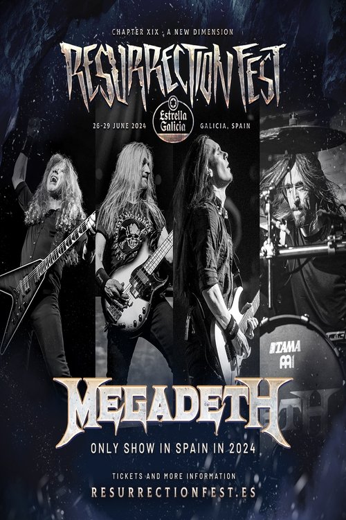 MEGADETH - Live at Resurrection Fest EG 2024 постер