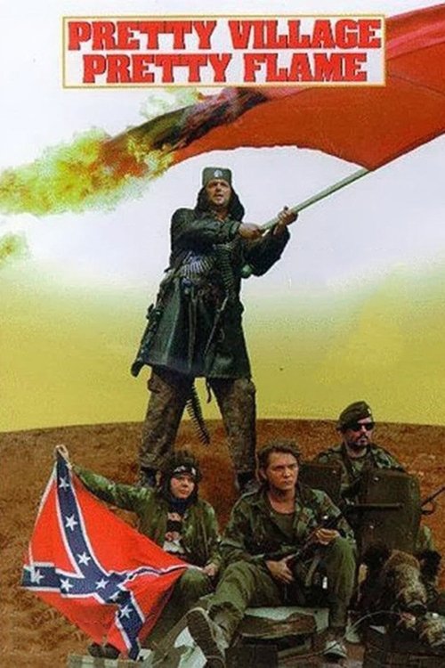 Красивые деревни красиво горят постер