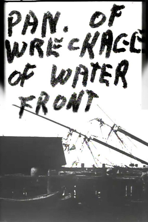 Panorama of Wreckage of Water Front постер