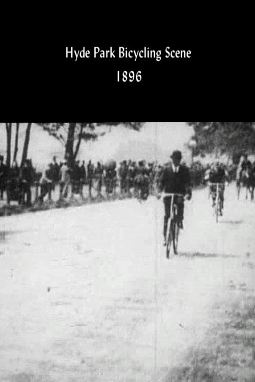Hyde Park Bicycling Scene постер