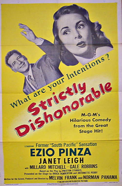Strictly Dishonorable постер