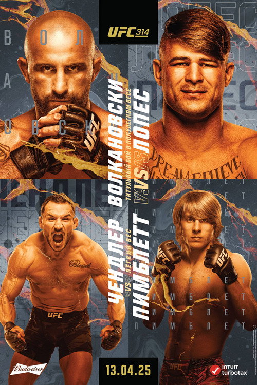 UFC 314: Волкановски vs. Лопес постер