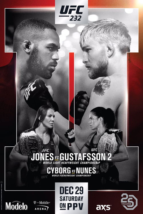 UFC 232: Jones vs. Gustafsson 2 постер