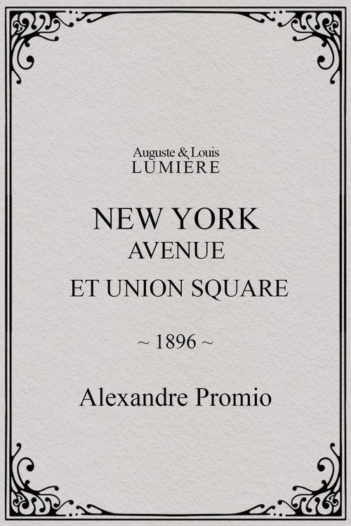New York, Avenue et Union Square постер