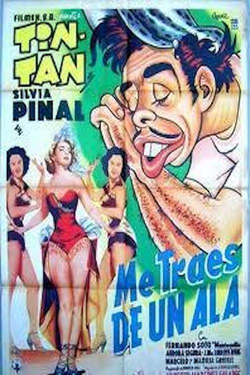 Me traes de un ala постер