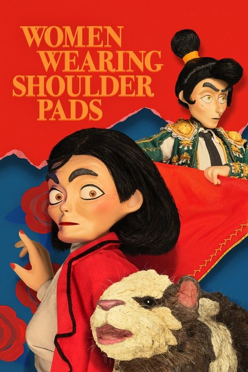 Women Wearing Shoulder Pads постер