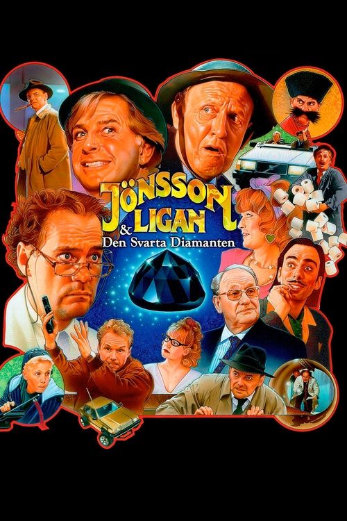 Jönssonligan & den svarta diamanten постер