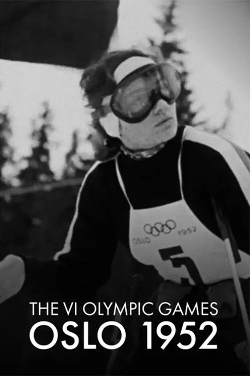 De VI olympiske vinterleker Oslo 1952 постер