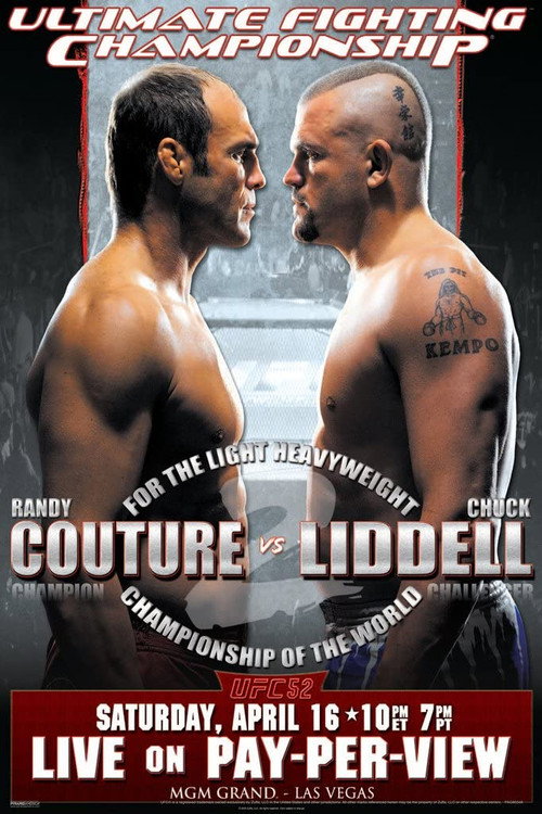 UFC 52: Couture vs. Liddell 2 постер
