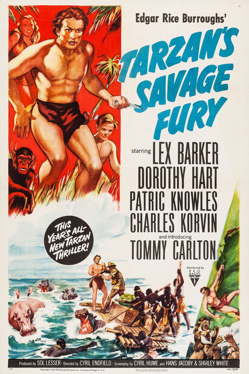 Tarzan's Savage Fury постер