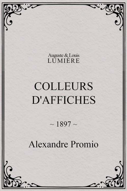 Colleurs d'affiches постер