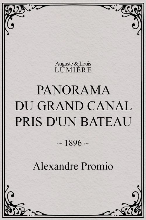 Panorama du grand Canal pris d'un bateau постер