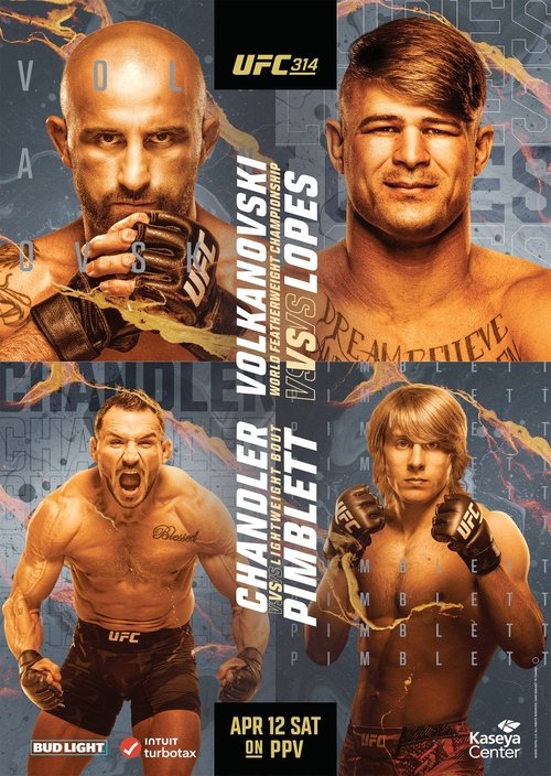 UFC 314: Volkanovski vs. Lopes постер