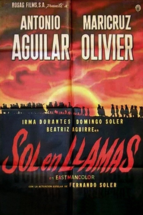 Sol en llamas постер