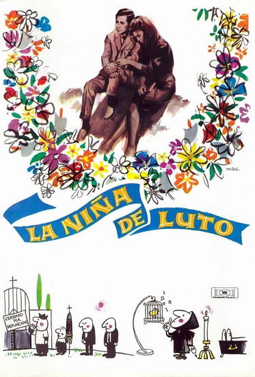 La niña de luto постер