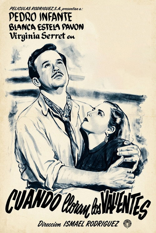 Cuando lloran los valientes постер