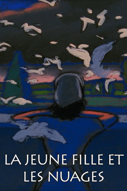 La jeune fille et les nuages постер