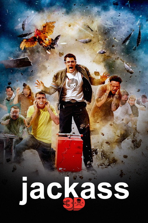 Jackass 3D постер