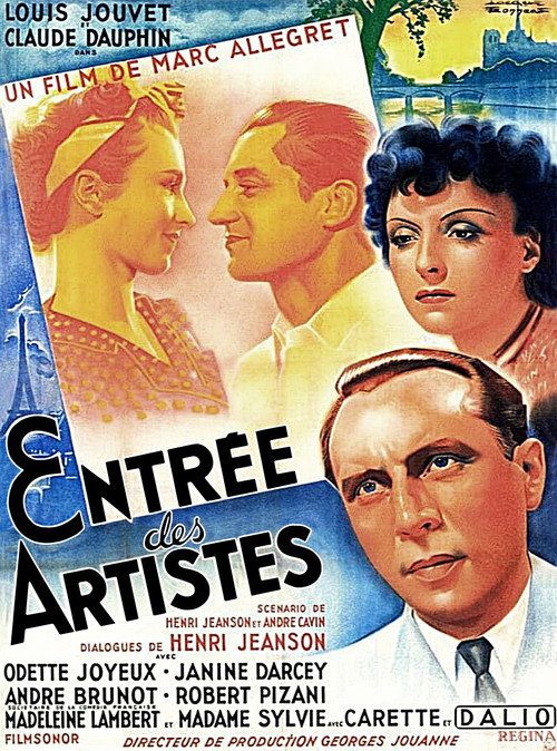 Entrée des artistes постер