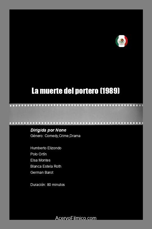 La muerte del portero постер