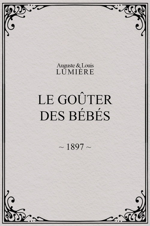 Le goûter des bébés постер