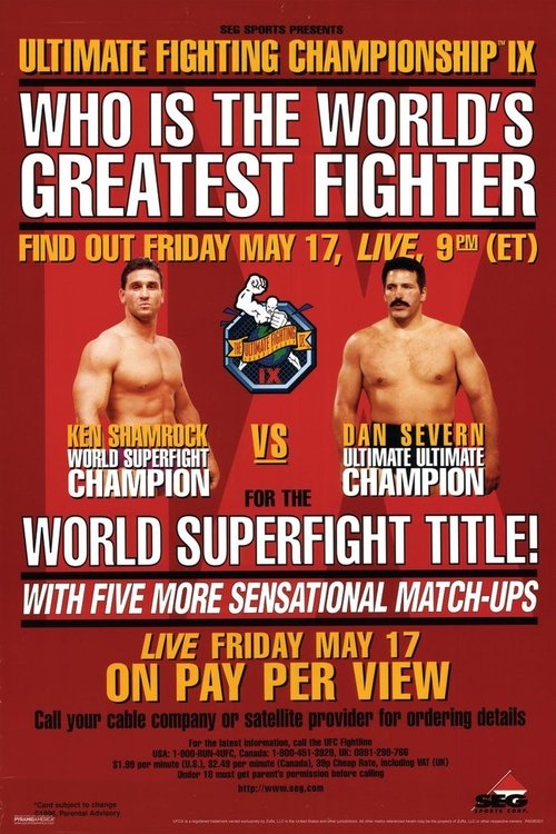 UFC 9: Motor City Madness постер