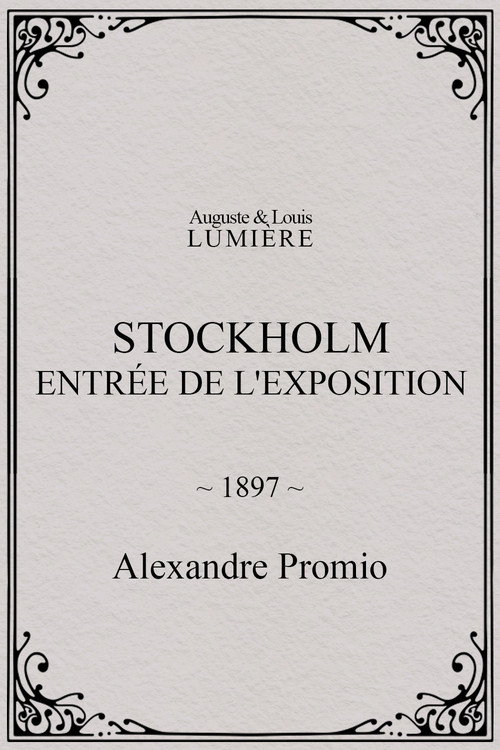 Stockholm, entrée de l'exposition постер