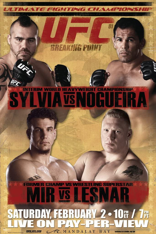UFC 81: Breaking Point постер