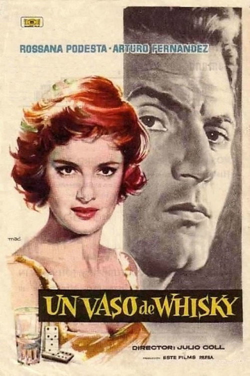 Un vaso de whisky постер