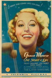 One Night of Love постер