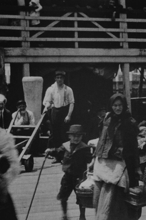 Emigrants Landing at Ellis Island постер
