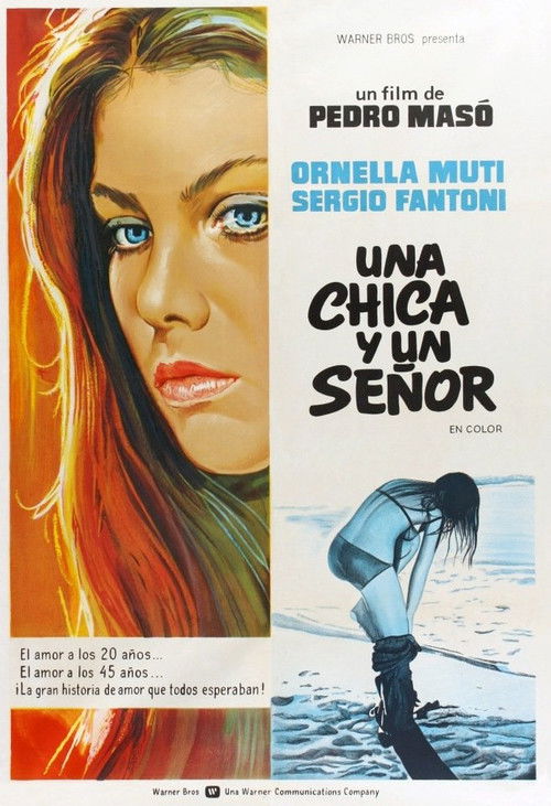 Una chica y un señor постер