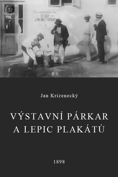 Výstavní párkař a lepič plakátů постер