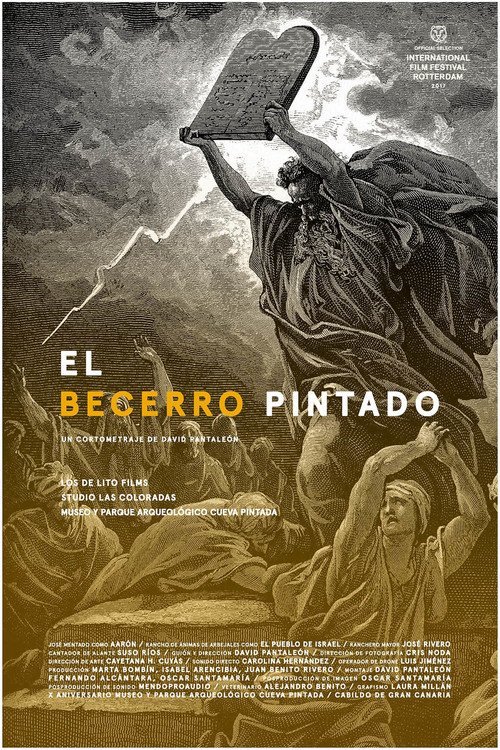 El becerro pintado постер