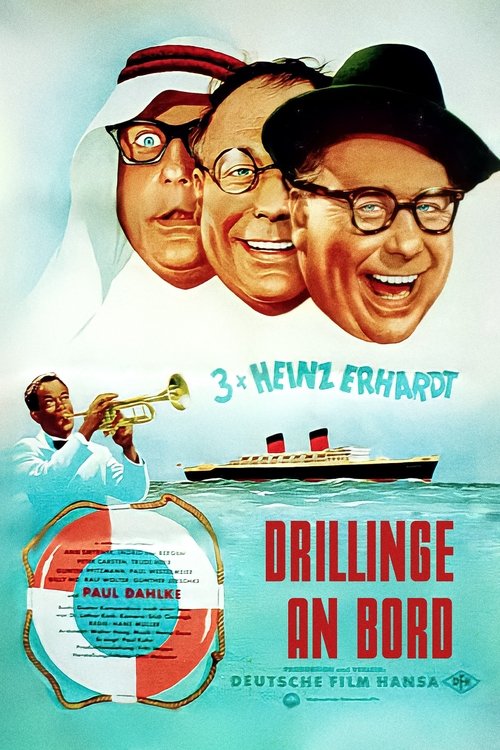 Drillinge an Bord постер