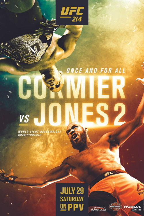 UFC 214: Cormier vs. Jones 2 постер