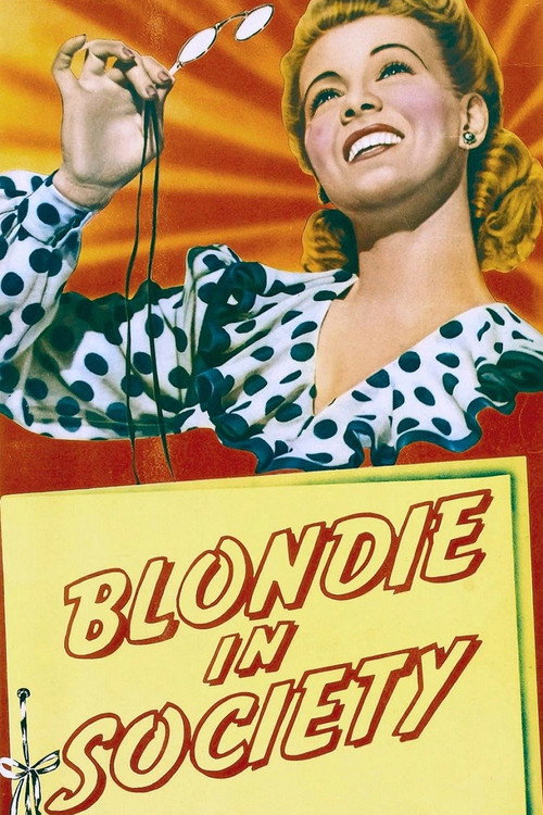 Blondie in Society постер