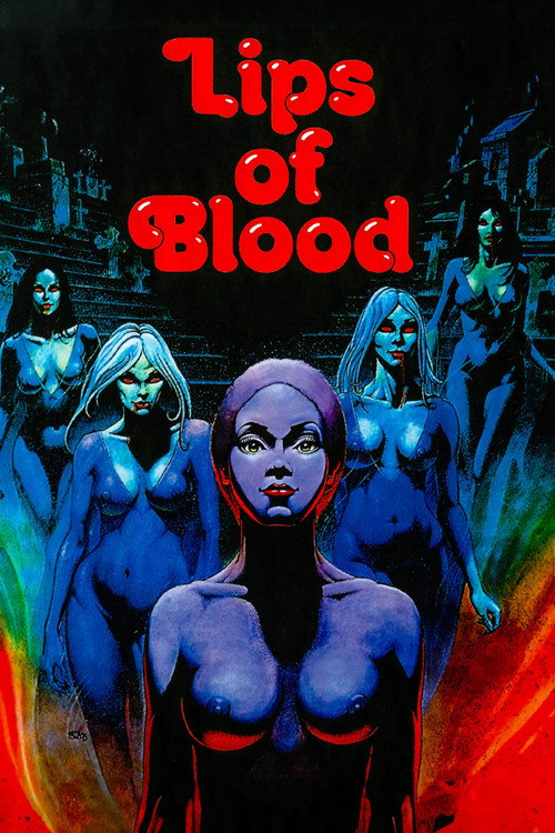 Окровавленные губы постер