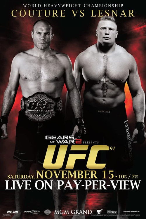 UFC 91: Couture vs. Lesnar постер