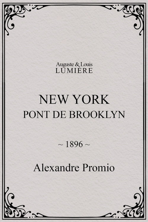 New York, Brooklyn Bridge постер