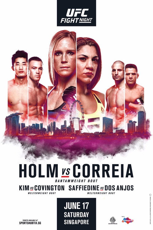 UFC Fight Night 111: Holm vs. Correia постер